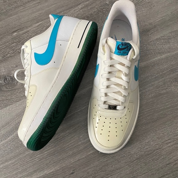 Off white , cream , blue , Green AF1 Low - Picture 6 of 15